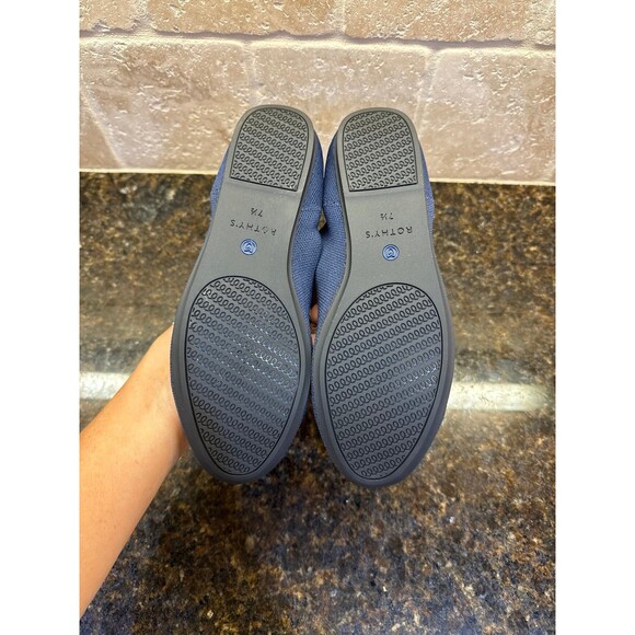 Rothy’s The Loafer Slip On Flat Navy Like New Size 7.5 - Picture 7 of 11